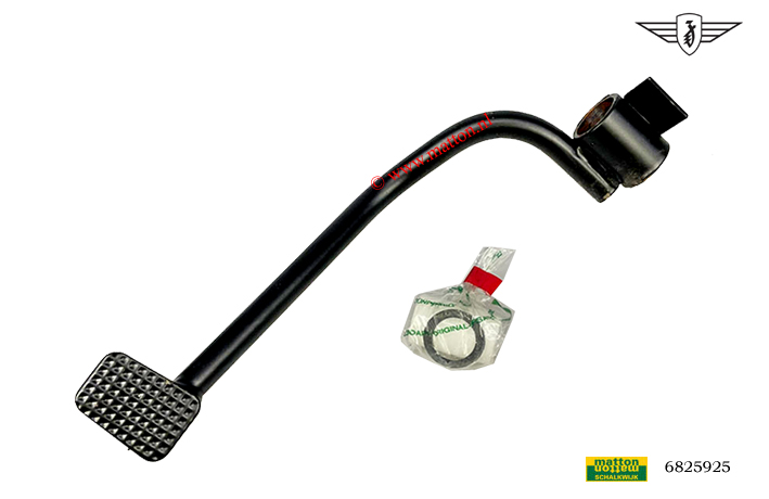 6825925 Rempedaal smal Zundapp 540 zwart compleet 6825925 Rempedaal smal Zundapp 540 zwart compleet