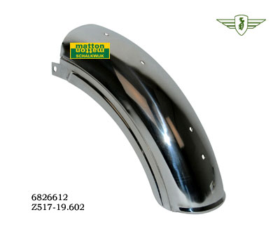6826612 Achterspatbord RVS Zundapp 517 6826612 Achterspatbord RVS Zundapp 517