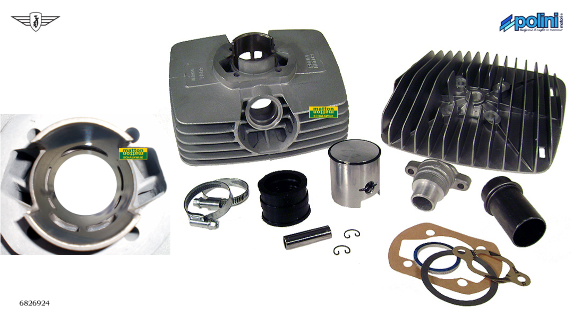 6826924 Cilinderkit Zundapp 80cc Polini 6826924 Cilinderkit Zundapp 80cc Polini
