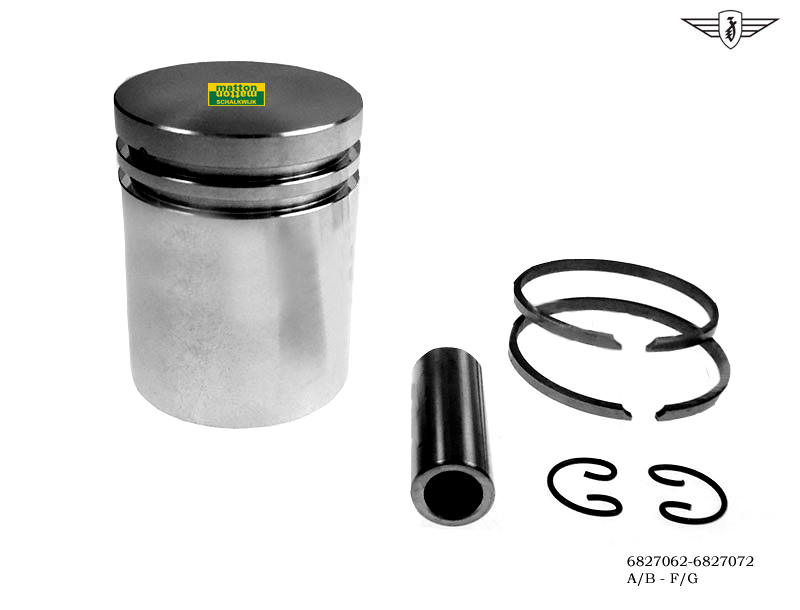6827062 Zuiger Zundapp standaard 39mm lage pen A/B 6827062 Zuiger Zundapp standaard 39mm lage pen A/B