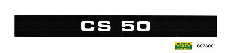 6828001 Sticker Zundapp CS50 6828001 Sticker Zundapp CS50