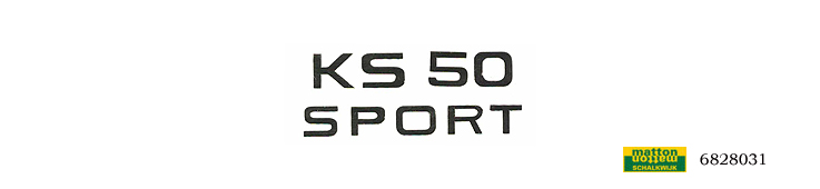 6828031 Sticker black Zundapp KS50 Sport 6828031 Sticker black Zundapp KS50 Sport