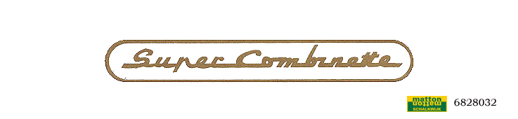 6828032 Aufkleber gold Zundapp Super combinette