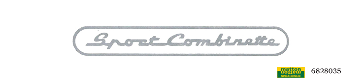 6828035 Sticker silver Zundapp Sport combinette 6828035 Sticker silver Zundapp Sport combinette