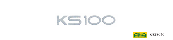 6828036 Sticker zilver Zundapp KS100