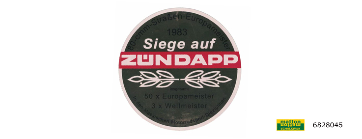6828045 Tanksticker Zundapp 6828045 Tanksticker Zundapp