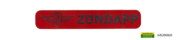 6828060 Sticker red/black Zundapp 6828060 Sticker red/black Zundapp