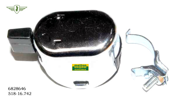 6828646 0302 Lightswitch 2 pos. chrome Zundapp 6828646 0302 Lightswitch 2 pos. chrome Zundapp