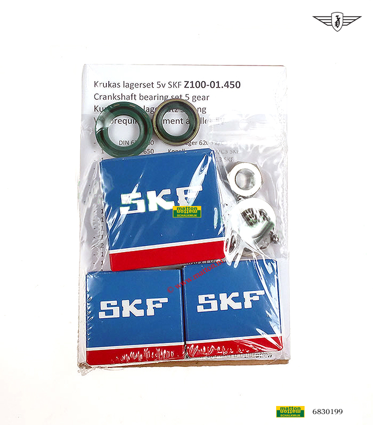 6830199 Krukaslagerset SKF compleet Zundapp 5V 6830199 Krukaslagerset SKF compleet Zundapp 5V