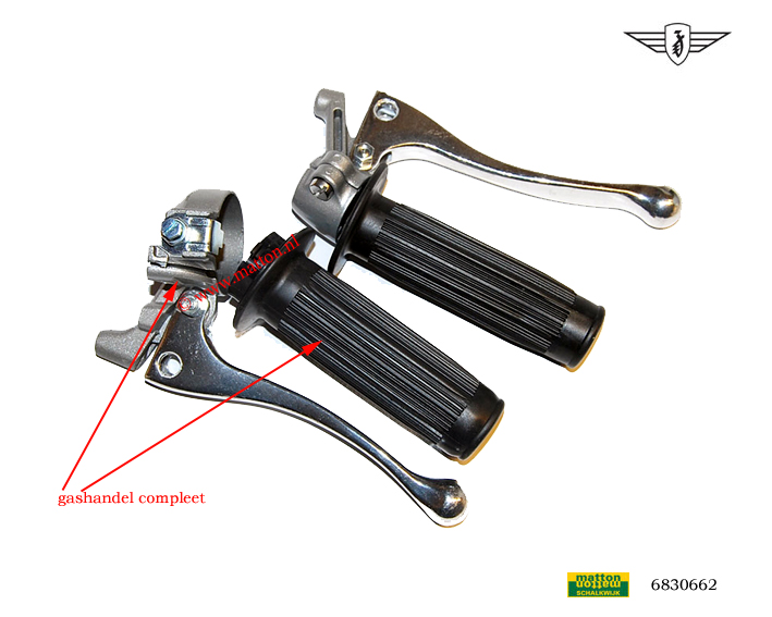 6830662 Gasdrehgriff Zundapp 517 Magura nachbau schwarz