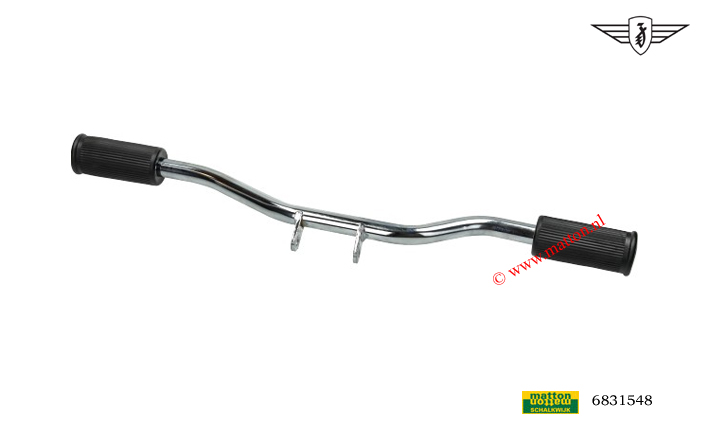 6831548 Voetsteunset Zundapp chroom met originele rubbers 6831548 Voetsteunset Zundapp chroom met originele rubbers