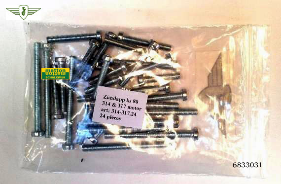 6833031 0302 Blokboutenset Zundapp KS80 6833031 0302 Blokboutenset Zundapp KS80