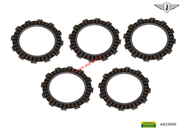 6833099 Koppelingsplaatset Zundapp KS125 en 175 AC 6833099 Koppelingsplaatset Zundapp KS125 en 175 AC