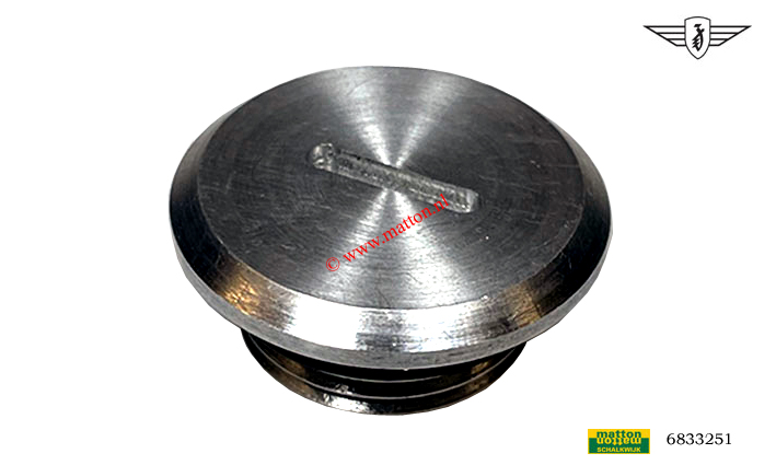 6833251 Afdekmoer koppeling aluminium Zundapp KS80 6833251 Afdekmoer koppeling aluminium Zundapp KS80