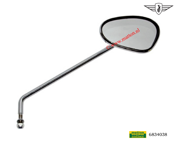 6834038 Rear view mirror RH chrome Bumm 911/6VR Zundapp 6834038 Rear view mirror RH chrome Bumm 911/6VR Zundapp