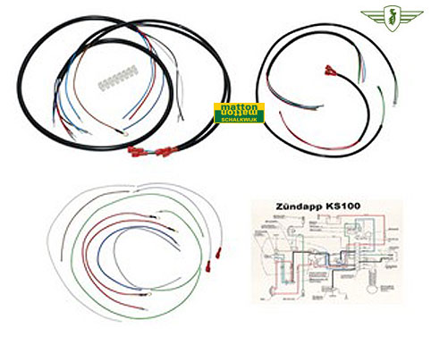 6834050 Wiring harness Zundapp KS100 6834050 Wiring harness Zundapp KS100