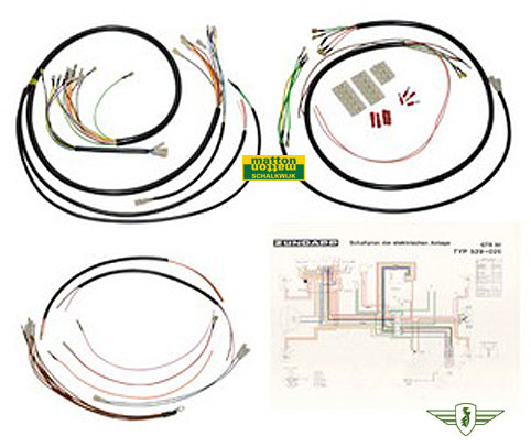 6834058 Wiring harness Zundapp KS80 LC 6834058 Wiring harness Zundapp KS80 LC