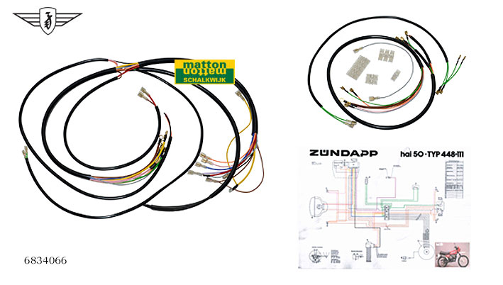 6834066 Wiring harness Zundapp HAI 6834066 Wiring harness Zundapp HAI