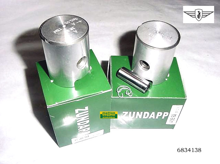 6834138 Piston Zundapp model KS with L-piston ring F 6834138 Piston Zundapp model KS with L-piston ring F