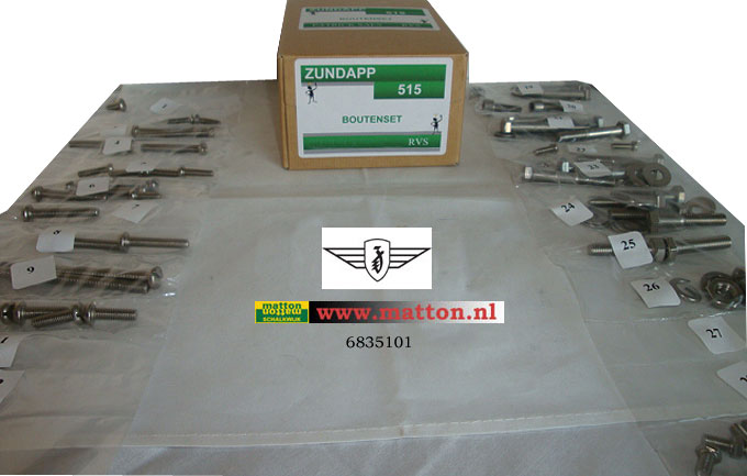 6835101 Boutenset RVS Zundapp 515