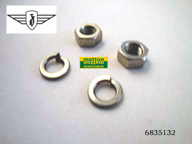 6835132 0402 Remhevel moersetje RVS Zundapp