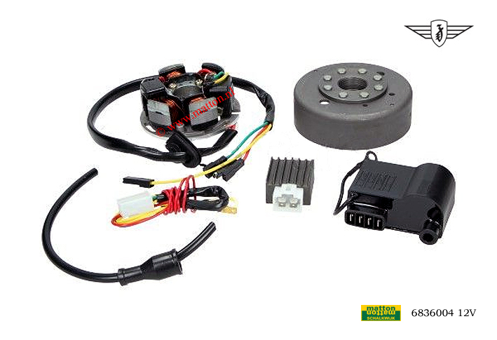 6836004 Ignitionset Zundapp KS50 12V Kokusan replica