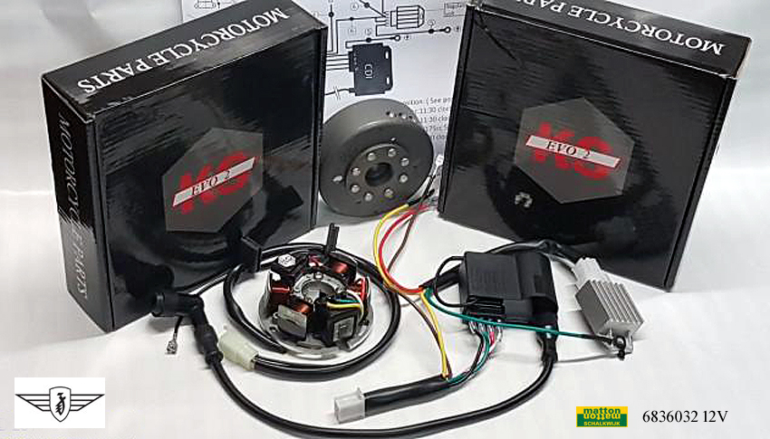 6836032 Ontsteking Zundapp KS50 KS100/4V 12V Kokusan EVO2