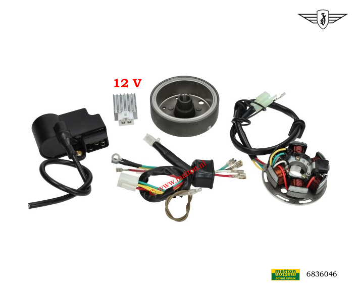 6836046 Ontsteking Zundapp KS50 KS100 4V model Kokusan EVO2 12V 6836046 Ontsteking Zundapp KS50 KS100 4V model Kokusan EVO2 12V