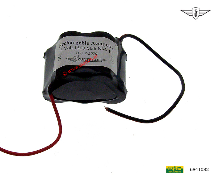 6841082 NICD Batterie 6V Zundapp 6841082 NICD Batterie 6V Zundapp