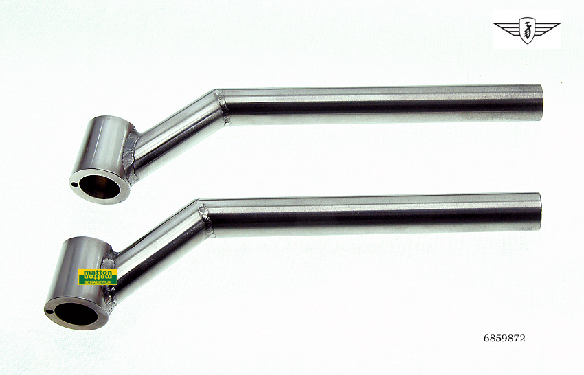 6859872 Clip-on stuur set Zundapp RVS High Riser 6859872 Clip-on stuur set Zundapp RVS High Riser