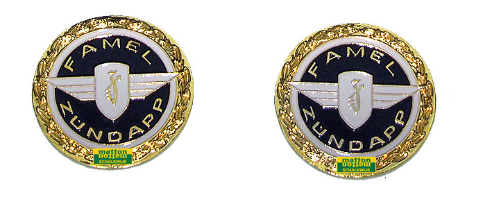 8600717 Zundapp Famel logo 44 gr. for Zundapp Famel KS/GTS
