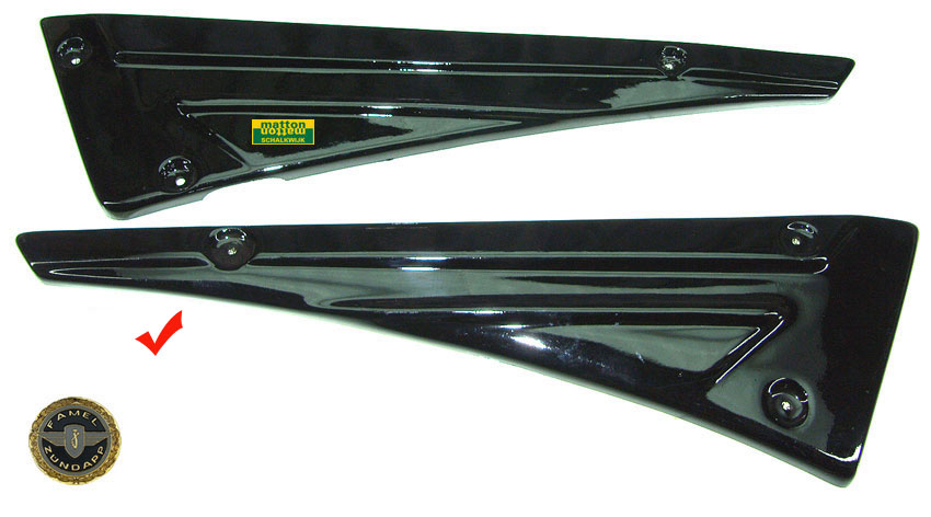 8600825 Zijplaat rechts zwart Zundapp Famel Flash